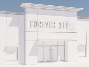 american store market Modello 3D