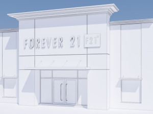 american store market Modello 3D