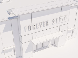 american store market Modello 3D