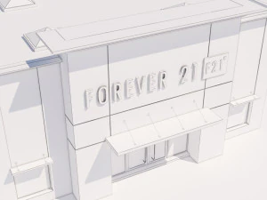 american store market 3D Model