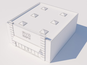 american store market 3D Модель