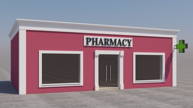 mexican pharmacy Modelo 3D .c4d .max .obj .3ds .fbx .stl .blend 