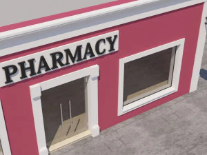 メキシコの薬局 3Dモデル