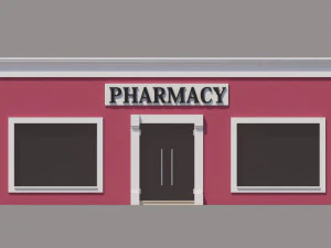 メキシコの薬局 3Dモデル