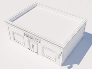 メキシコの薬局 3Dモデル