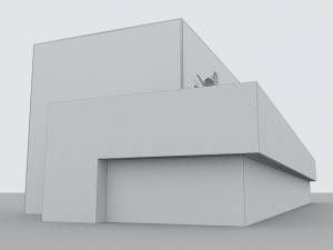 modern bench street and garden 3 3D 모델