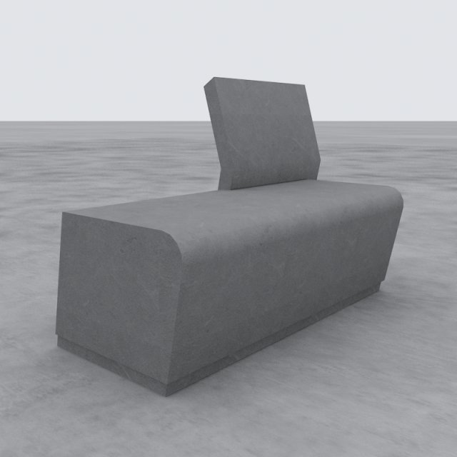 modern bench street and garden 5 3D Model .c4d .max .obj .3ds .fbx .stl .blend 