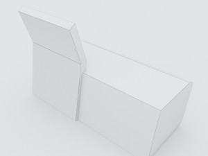 modern bench street and garden 5 3D Model