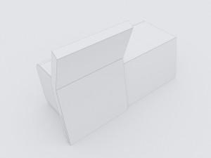 modern bench street and garden 5 3D Model