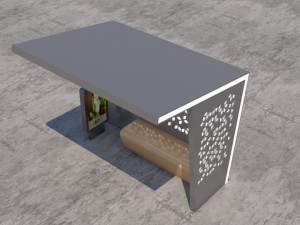 bus stop modern 1 3D Модель