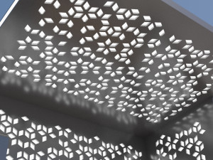 bus stop modern 1 3D Модель