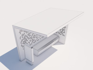 bus stop modern 1 3D Модель
