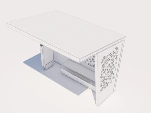 Bushaltestelle modern 1 3D Modell