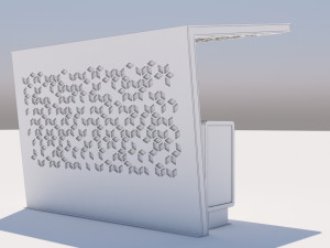 bus stop modern 1 3D Модель