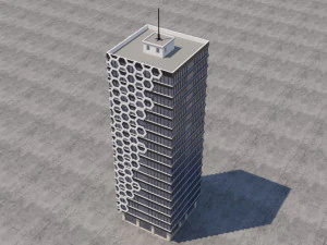 modern building exterior skyscraper 3D Model