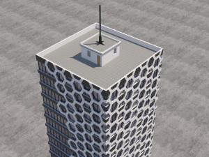 modern building exterior skyscraper 3D Model