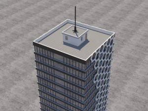 modern building exterior skyscraper 3D Model