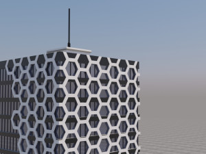 modern building exterior skyscraper 3D मॉडल