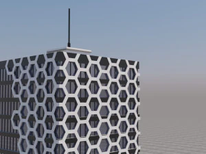 modern building exterior skyscraper 3D Model