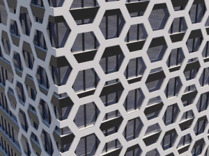 modern building exterior skyscraper 3D Model