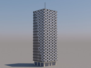 modern building exterior skyscraper 3D Model