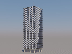 modern building exterior skyscraper 3D मॉडल