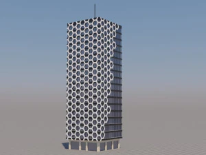 modern building exterior skyscraper 3D Model