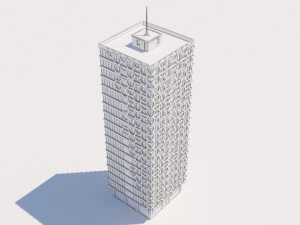 modern building exterior skyscraper 3D Model