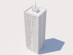 modern building exterior skyscraper 3D मॉडल