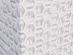 modern building exterior skyscraper 3D Model