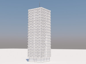 modern building exterior skyscraper 3D मॉडल