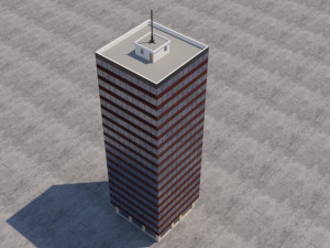 modern building exterior skyscraper 2 3D Модель