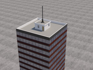 modern building exterior skyscraper 2 3D Модель