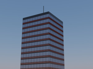modern building exterior skyscraper 2 3D Модель