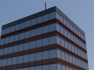 modern building exterior skyscraper 2 3D Модель