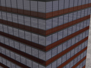modern building exterior skyscraper 2 3D Модель