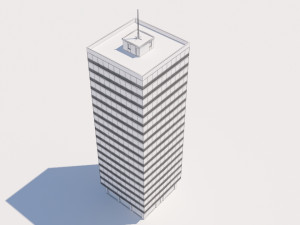 modern building exterior skyscraper 2 3D Модель