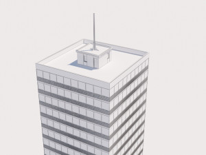 modern building exterior skyscraper 2 3D Модель