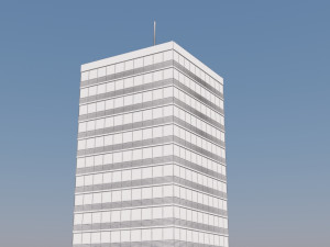 modern building exterior skyscraper 2 3D Модель