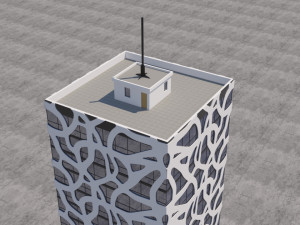 modern building exterior skyscraper 3 3D Модель