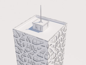 modern building exterior skyscraper 3 3D Модель