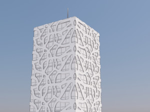 modern building exterior skyscraper 3 3D Модель