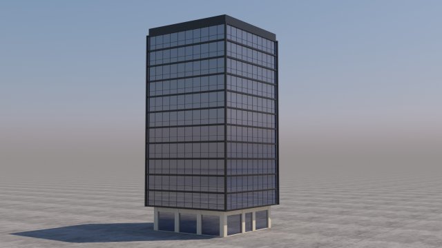 modern building exterior skyscraper 4 3D 모델 .c4d .max .obj .3ds .fbx .stl .blend 