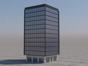 gratte-ciel extérieur de bâtiment moderne 4 Modèle 3D