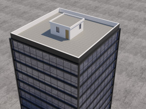 modern building exterior skyscraper 4 3D 모델