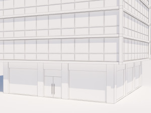 modern building exterior skyscraper 4 3D 모델