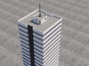 modern building exterior skyscraper 5 3D Model
