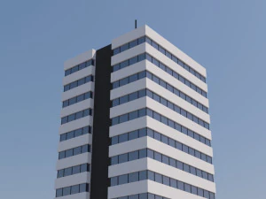 modern building exterior skyscraper 5 3D Model