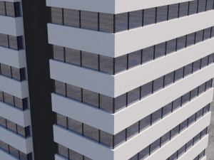 modern building exterior skyscraper 5 3D Модель