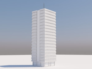 modern building exterior skyscraper 5 3D Модель